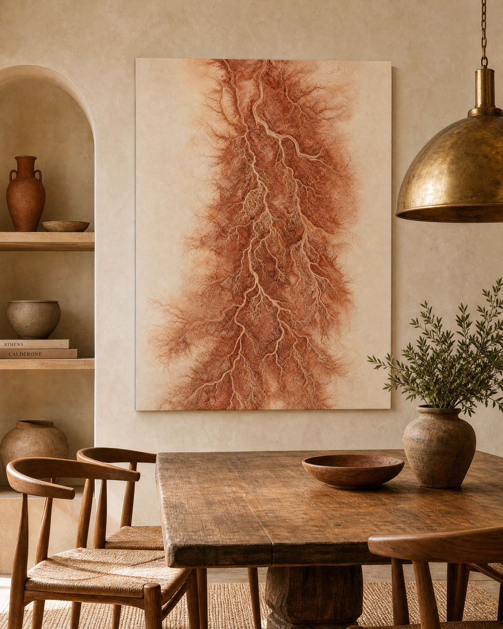 Clay Patina River Delta — Terracotta Clay Canvas