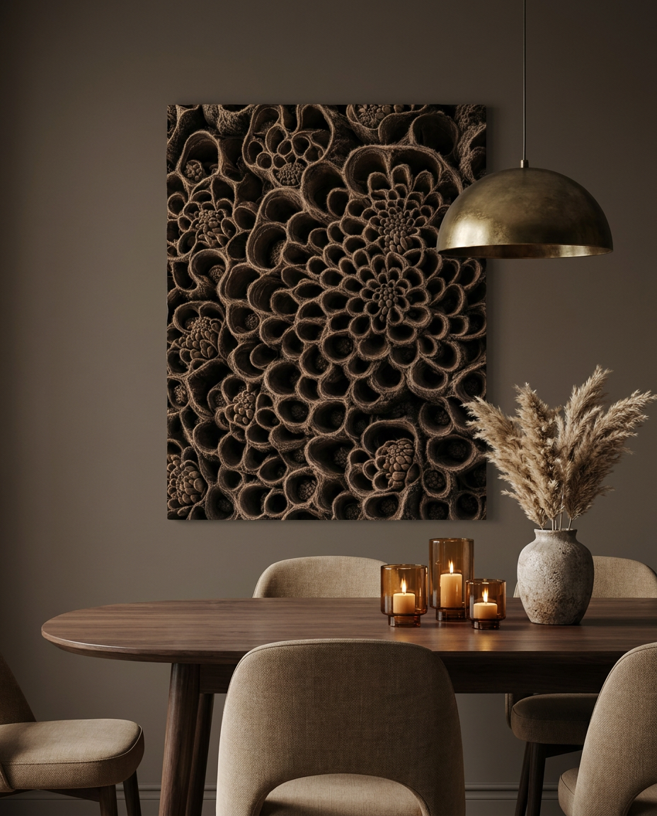 Banksia Seed Pod — Espresso Earth Canvas