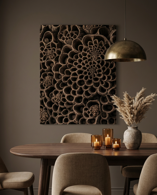 Banksia Seed Pod — Espresso Earth Canvas