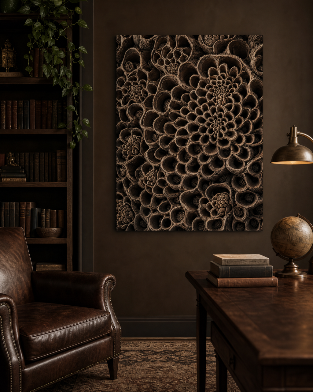 Banksia Seed Pod — Espresso Earth Canvas