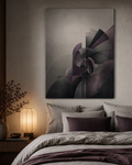 Plum Resonance Geometry — Plum Graphite Canvas