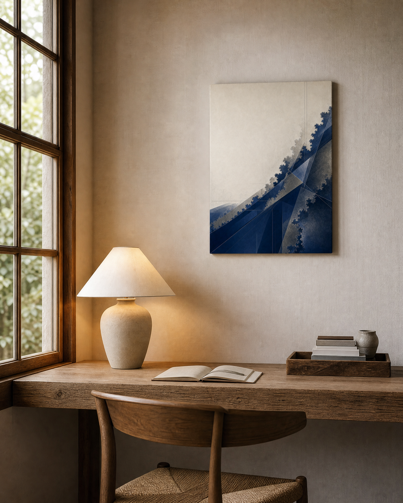 Slate Horizon Flux — Slate Greige Canvas