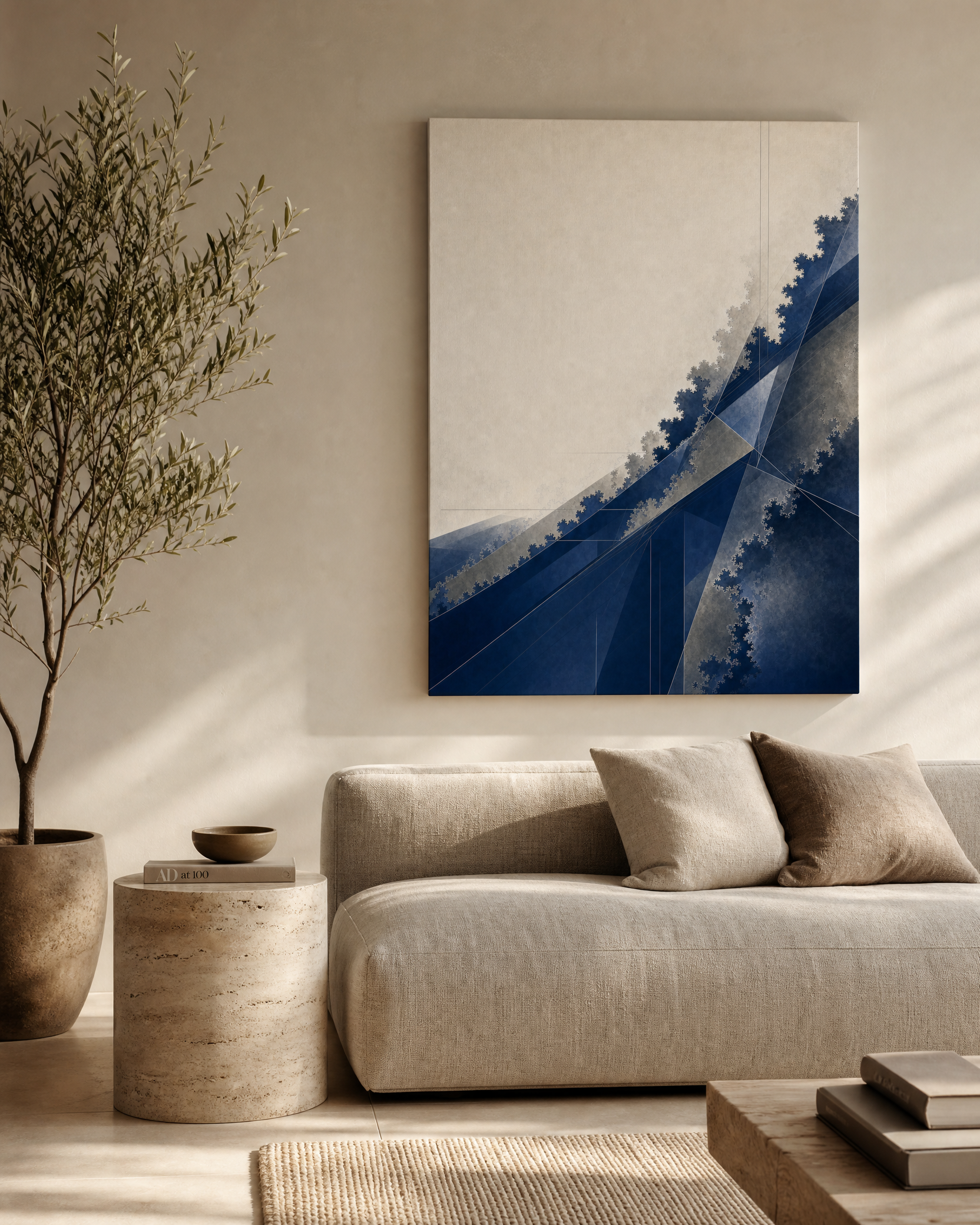 Slate Horizon Flux — Slate Greige Canvas