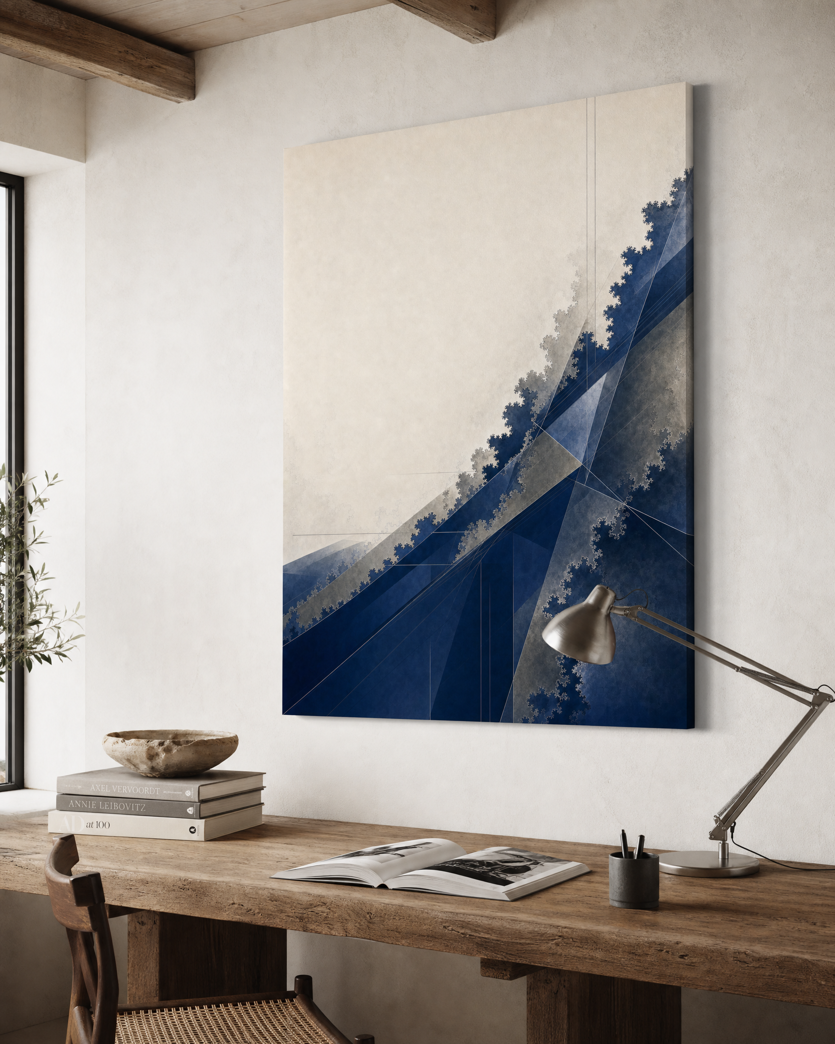 Slate Horizon Flux — Slate Greige Canvas
