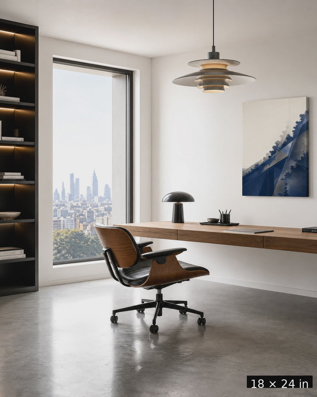 Slate Horizon Flux — Slate Greige Canvas