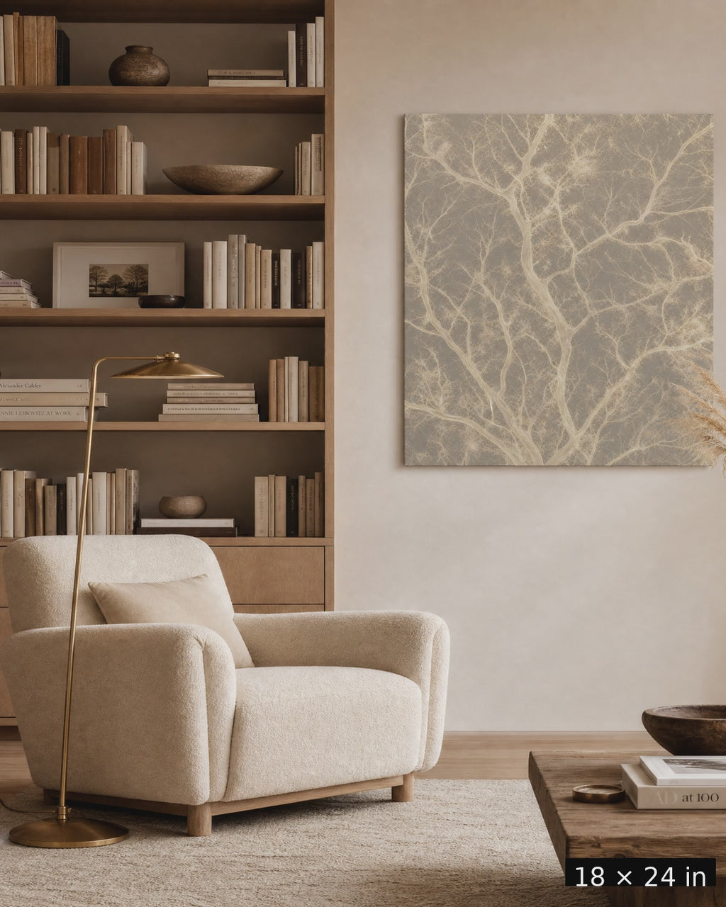 Mycelium Network — Gallery Khaki Canvas