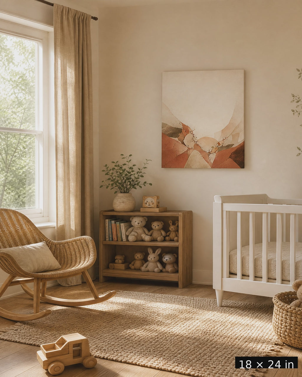 Hearth Lattice Veil — Terracotta Blush Canvas