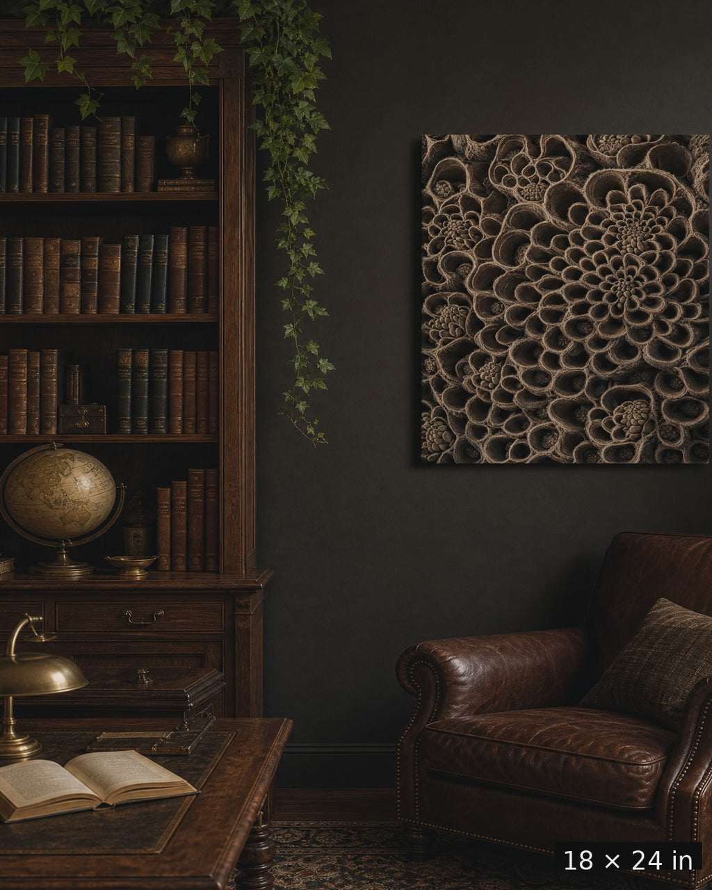 Banksia Seed Pod — Espresso Earth Canvas