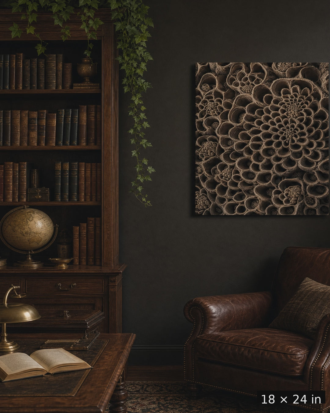 Banksia Seed Pod — Espresso Earth Canvas
